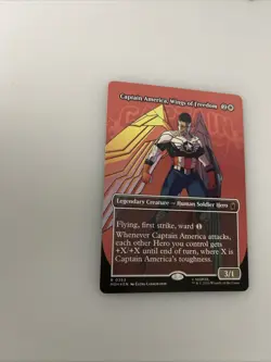 Captain America, Wings of Freedom (Borderless) Marvel Super Heroes Foil - Image 3