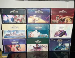 Disney Lorcana Lot Of 9 Empty Trove/Card Storage Boxes (Sets 2-10) Read Desc. - Image 1