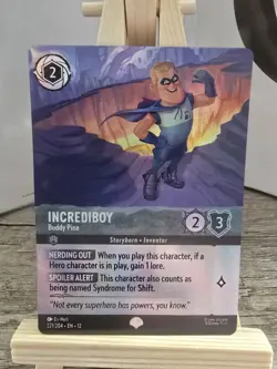 Disney Lorcana TCG Incrediboy Buddy Pine 221/204 Epic Wilds Unknown - Image 1
