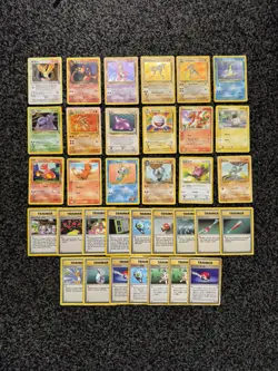 Vintage WOTC Pokemon Bundle x34 Cards Holo Rare Job Lot Dark Charizard Mewtwo - Image 1