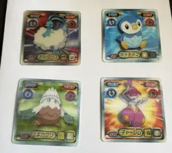 2008 Ensky Pokemon Lenticular Cards Lot – Piplup Altaria Medicham Snover Japan - Image 1