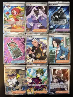 Pokemon TCG Holo Ultra Rare Full Art Trainer Lot Of 9 Cards All NM/M - Image 1