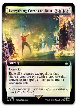 Everything Comes to Dust (Extended Art) #339 (Foil) NM Doctor Who WHO Magic MTG - Image 1
