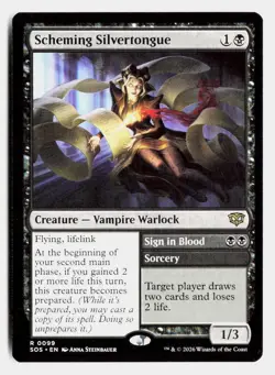 Scheming Silvertongue 99 Rare Secrets of Strixhaven Magic: The Gathering - Image 1