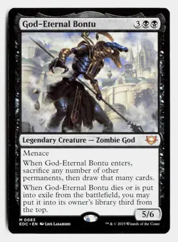 God-Eternal Bontu 83 Mythic Commander: Edge of Eternities Magic: The Gathering - Image 1