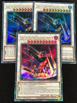 Yugioh Ally of Justice Decisive Armor 1st HAC1-EN092 ULTRA x3 (NM) - Image 1
