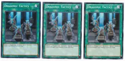 YUGIOH 3x Dragonic Tactics SDBE-EN029 Common Unlimited Playset - Image 1