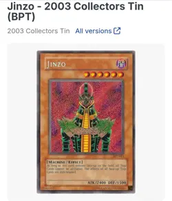 Yu-Gi-Oh TCG Jinzo BPT-011 Limited Edition Secret Rare Card - Image 1