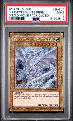 2017 #ENGV4 BLUE-EYES WHITE DRAGON PSA 9 - Image 1