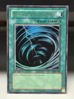 Yugioh! LP Mystical Space Typhoon - MRL-047 - Ultra Rare - 1st Edition Lightly P - Image 1