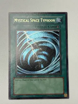 Yugioh! LP Mystical Space Typhoon - MRL-047 - Ultra Rare - 1st Edition Lightly P - Image 2