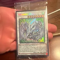 Konami Yu-Gi-Oh! Stardust Dragon DP08-EN001 1st Ed Ultra Rare Holo - Image 1