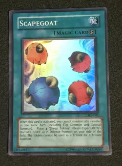 Yu-Gi-Oh! TCG Scapegoat SDJ-041 Super Rare Unlimited Ed Near Mint - Image 1