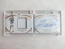 2021 Panini Immaculate Cristiano Ronaldo /99 Booklet Auto On Card Used Patch - Image 1