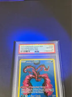 PSA 10 - GALARIAN MOLTRES SWSH284 CROWN ZENITH BLACK STAR PROMO POKEMON GEM MINT - Image 2