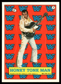 1987 Topps WWF Stickers Honky Tonk Man #10 - Image 1