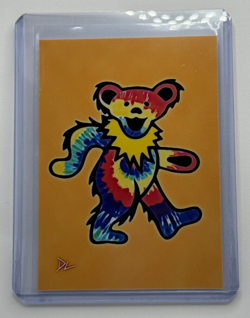 Jerry Bear Limited Edition Artist Signed “Grateful Dead” Trading Card 3/10 - Image 1