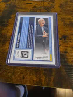 2026 Donruss Optic Roy Williams Holo Prism Auto NC Coach Card. /49 - Image 4
