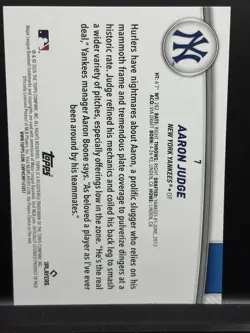 Topps 2026 series 2 flagship Aaron Judge #7 New York Yankees Baseball Card - Image 2