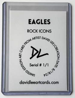 Eagles Limited Gold Plated Edition Artist Signed “Rock Icons” Trading Card 1/1 - Image 2