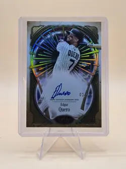 2026 Topps Tier One Edgar Quero Tier One Xplosions On-Card Auto /99 White Sox - Image 1