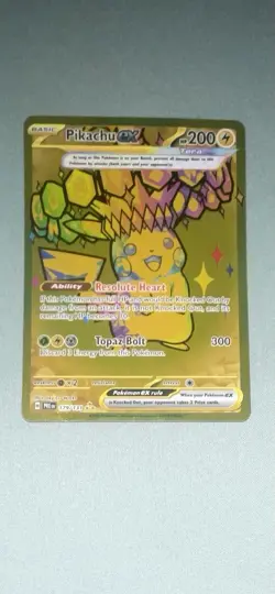 Pokemon Pikachu TCG Prismatic Evolutions Hyper Rare Gold Holo Card 179/131 SV - Image 1