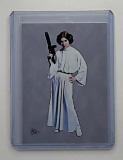 Princess Leia Limited Edition Artist Signed "Star Wars" Trading Card 10/10 - Image 1