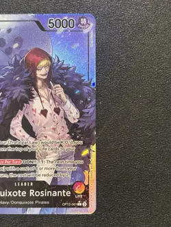 One Piece Card Donquixote Rosinante OP12-061 Leader Alt Art EN - Image 2