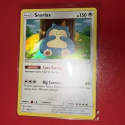 Snorlax 158/214 Unbroken Bonds Rare Holo Pokemon TCG Card LP ft. Pikachu - Image 2