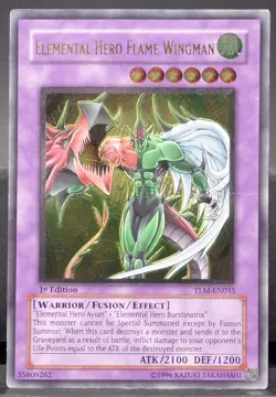 Elemental Hero Flame Wingman TLM-EN035 1st Edition Ultimate Rare Yu-Gi-Oh! card - Image 1