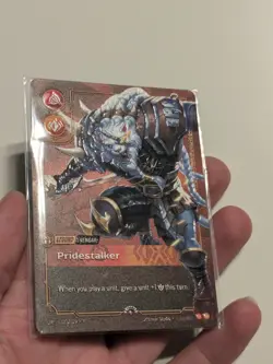 Riftbound Rengar Pridestalker Prize Wall Metal Card Plated Legend - Image 3