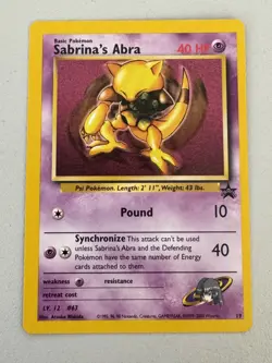 Pokemon TCG - Sabrina's Abra Black Star Promo Nr. 10 Limited Edition - Image 1