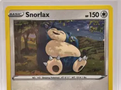 2020 Pokemon TCG Rebel Clash Snorlax Cosmos Holo 141/192 Holo Rare Card NM - Image 4