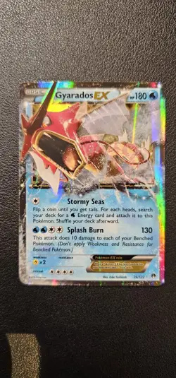 Pokemon TCG XY Breakpoint Gyarados EX Ultra Rare Holo Card 26/122 - Image 1