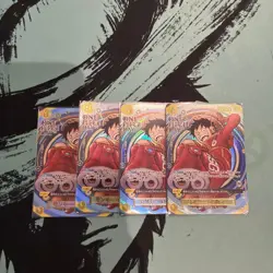One Piece Card Monkey D. Luffy 4 Card Set - Image 1