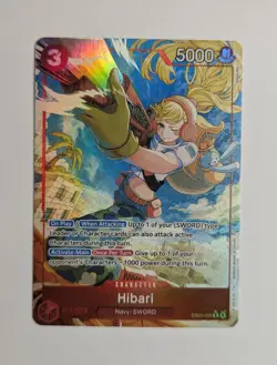 Bandai Hibari EB03-008 Rare Foil Alternate Art One Piece Card Game - Image 1