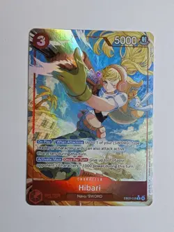 Bandai Hibari EB03-008 Rare Foil Alternate Art One Piece Card Game - Image 2