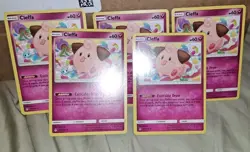 5x Copy Cleffa 131/214 Uncommon SM - Unbroken Bonds Pokemon Card - Image 1