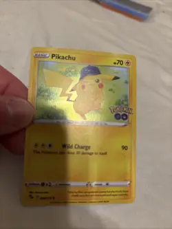Pikachu 028/078 Pokemon GO Reverse Holo and holo 2-Card Lot English 2022 TCG - Image 2