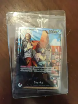 One Piece Shanks Leader PSA Promo Card Exclusive OP09-001 Sealed - Image 1