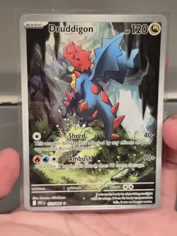 Pokemon TCG Druddigon 151/086 White Flare Illustration Rare Holo Card English NM - Image 1
