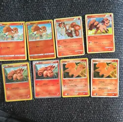 Pokemon TCG Vulpix Reverse Holo and Non holo Card Set - Image 1