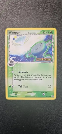 Wooper 71/101 LP Reverse Holo Stamped Card Dragon Frontiers - Image 1