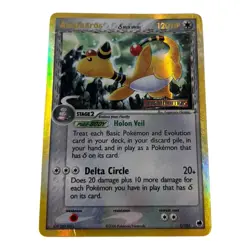 Ampharos Delta Species Pokemon EX Dragon Frontiers Ampharos Card #1/101 2006 - Image 1