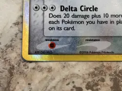 Ampharos Delta Species Pokemon EX Dragon Frontiers Ampharos Card #1/101 2006 - Image 3