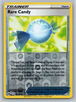Rare Candy #141/159 Crown Zenith Reverse Holo Uncommon - Pokemon Cards H43 - Image 1