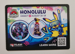 2024 World Championships Honolulu Pokemon Insert Advertisement Card; Near Mint - Image 1