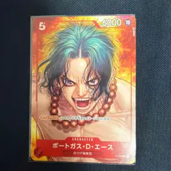 Portgas D. Ace ONE PIECE Card Game P-028 One Piece Magazine Promo from Japan - Image 4
