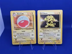 Pokemon Card lot Electabuzz 20/102 Electrode 18/64 WOTC 1999 Base set - Image 3
