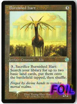 Burnished Hart FOIL 8 Uncommon The Brothers' War: Retro Frame Artifacts NM MTG - Image 1